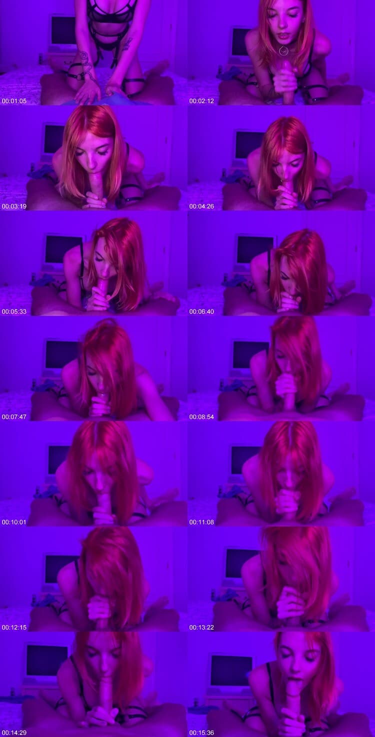 the lymia redhead blowjob and facial cum l